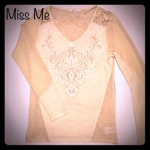 MISS ME EUC LONG SLEEVE BLOUSE